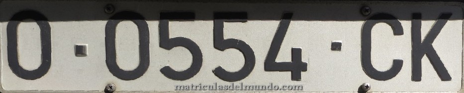 Matrícula de Asturias O-CK 0554
